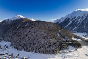 Davos Luftbild Landschaft