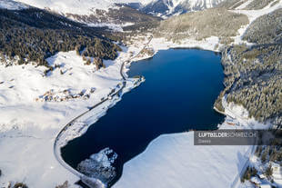 Davosersee Luftbild