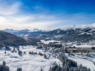 Luftbild Valbella Graubünden