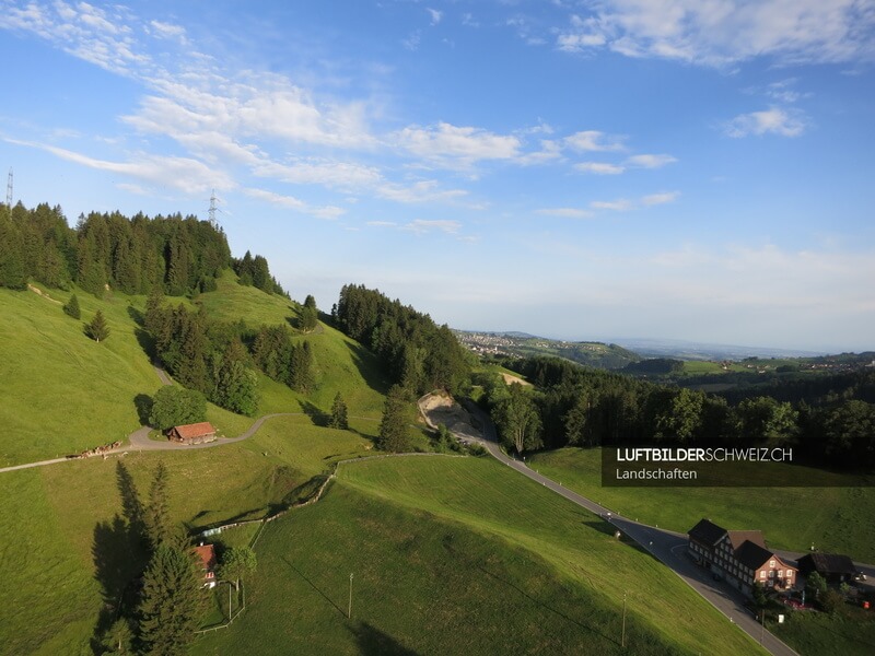 Landschaft Ostschweiz Luftbild