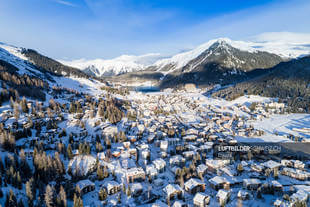 Luftaufnahme Davos Panorama Luftbild