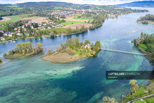 Luftaufnahme Insel Werd – Eschenz Luftbild