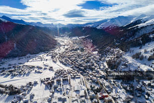 Luftbild Kongress Davos
