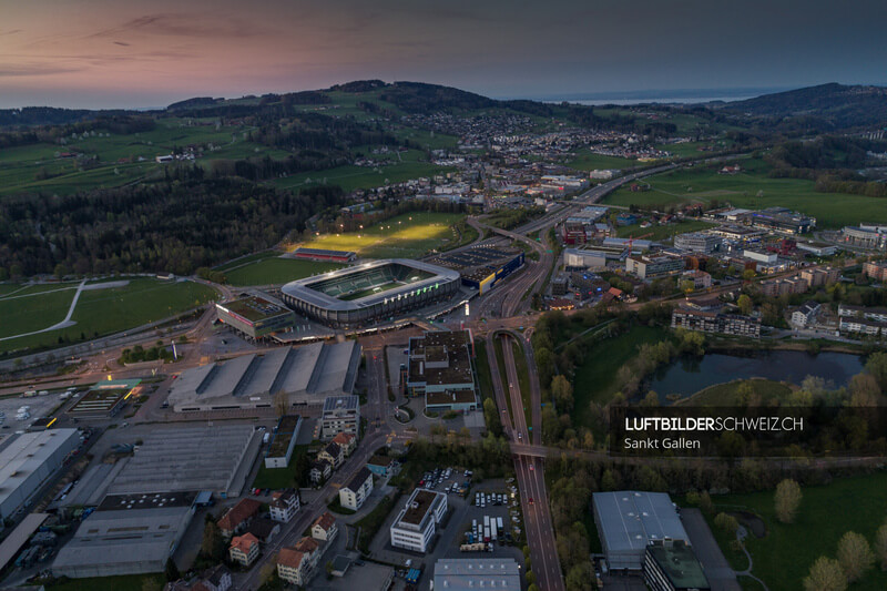 Luftbild KYBUN Park St. Gallen