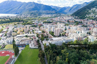 Luftbildaufnahme Locarno