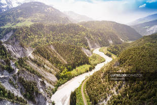 Luftaufnahme Rheinschlucht Luftbild