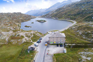 Luftaufnahme San Bernardino Pass Luftbild