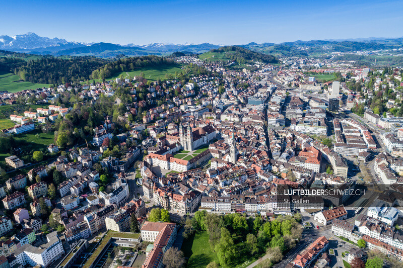 Luftaufnahme St. Gallen Stadtbild Luftbild