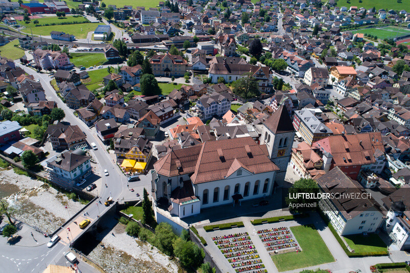 Luftaufnahme Appenzell St. Mauritius Luftbild