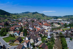 Luftaufnahme Zentrum Appenzell Luftbild