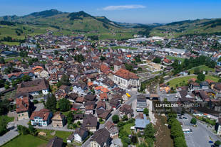 Luftaufnahme Appenzell AI Zentrum Luftbild