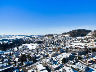 Luftaufnahme Teufen AR im Winter Luftbild