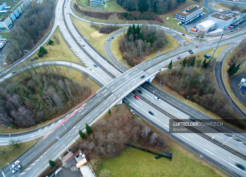 Luftbild Autbahnkreuz
