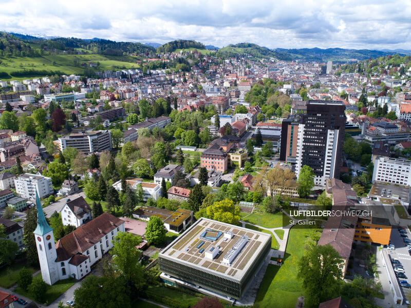 Luftaufnahme Kantonsspital St. Gallen Luftbild