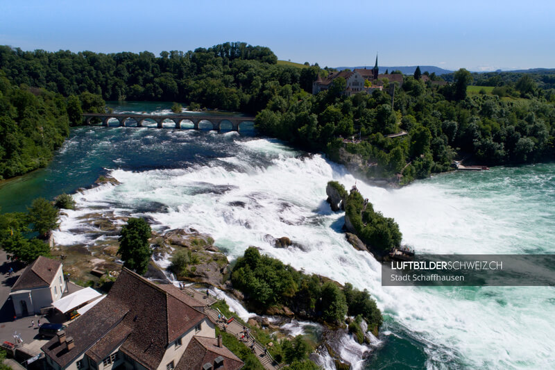 Luftaufnahme Rheinfall SH Luftbild