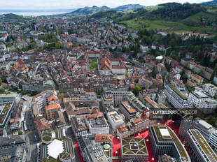 Luftaufnahme St. Gallen Stadt SG Luftbild