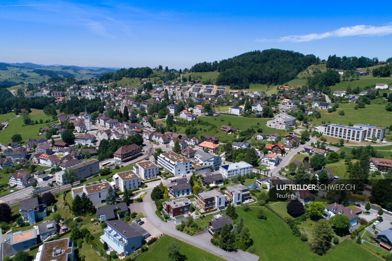 Luftaufnahme Teufen Zentrum Luftbild