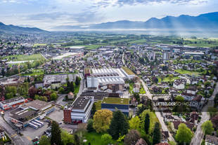 Luftaufnahme Altstätten, Kanton St. Gallen Luftbild