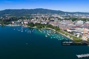 Luftaufnahme Zürich Bürkliplatz Luftbild