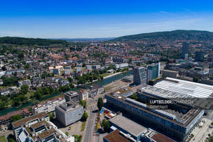 Luftaufnahme Zürich Kreis 5 Hardturmstrasse Luftbild