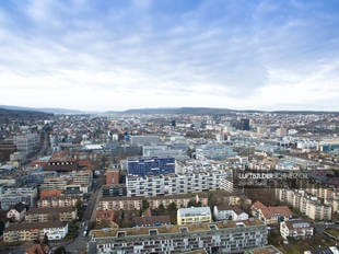 Luftaufnahme Kreis 9 Stadt Zürich Luftbild