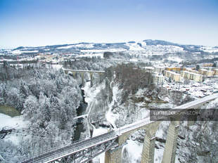 Luftaufnahme Winter St. Gallen Luftbild