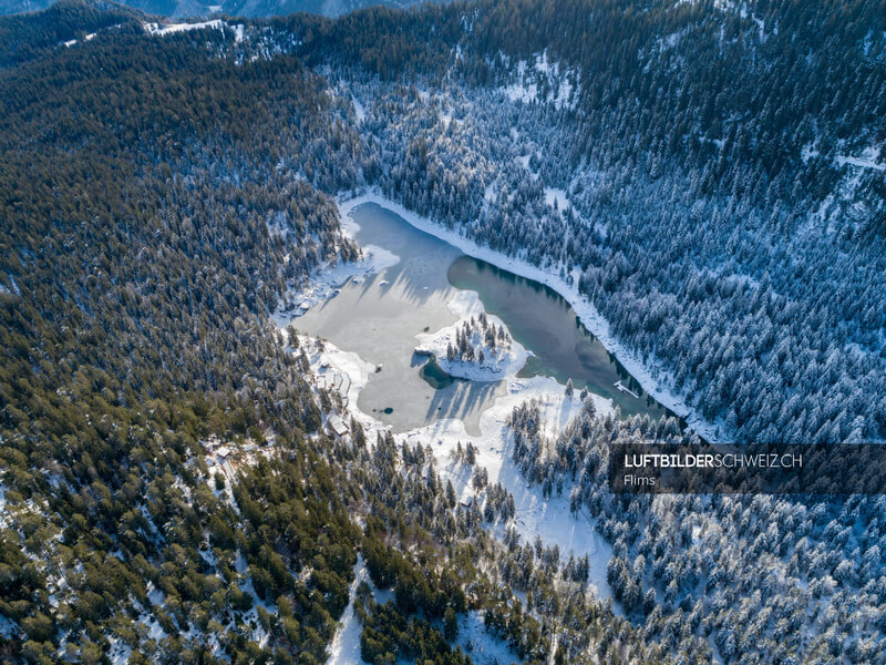 Luftbild Caumasee Flims