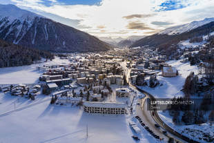 Luftbild Davos Dorf