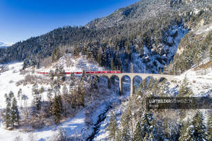 Luftbild Landwasserviadukt