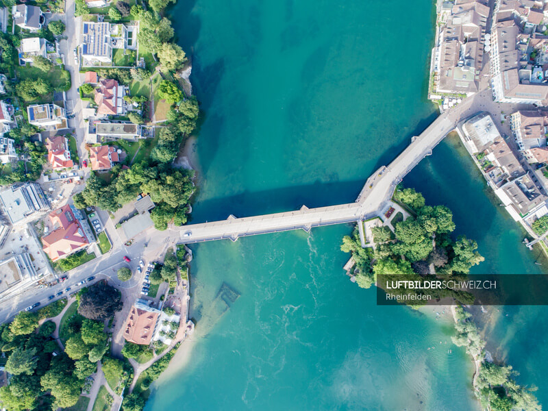 Luftbild Rheinbrücke bei Rheinfelden