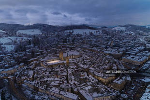 Luftbild Sankt Gallen Weihnachten
