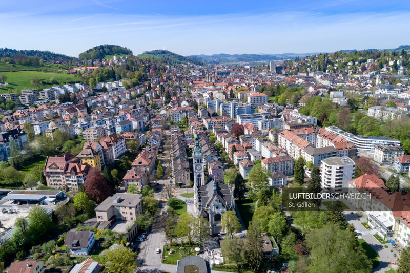 Luftbild St. Gallen Linsenbühl