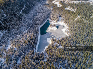 Luftaufnahme Flims Caumasee Luftbild