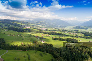 Luftaufnahme St. Gallenkappel Landschaft Luftbild