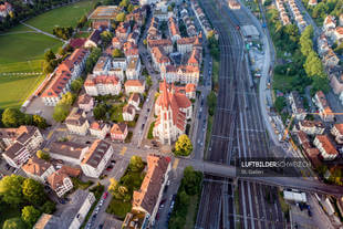 Luftaufnahme Stadt St. Gallen – St. Otmar Luftbild