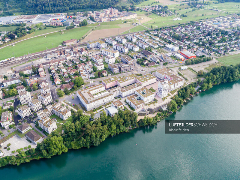 Luftbildaufnahme Rheinfelden am Rhein