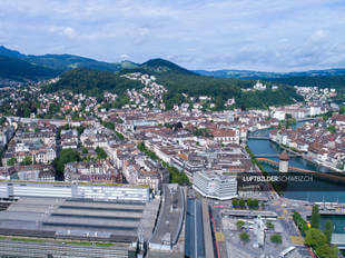 Luftaufnahme Luzern Zentrum Luftbild