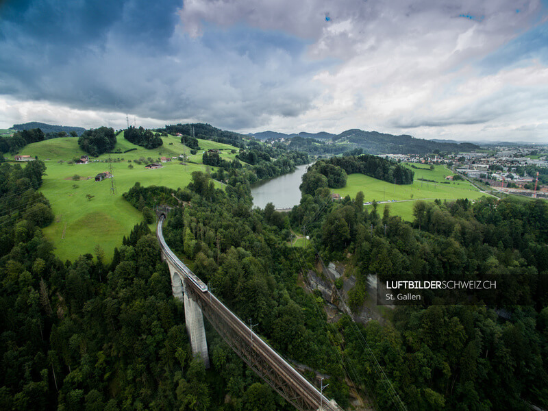 Viadukt St. Gallen Luftbild