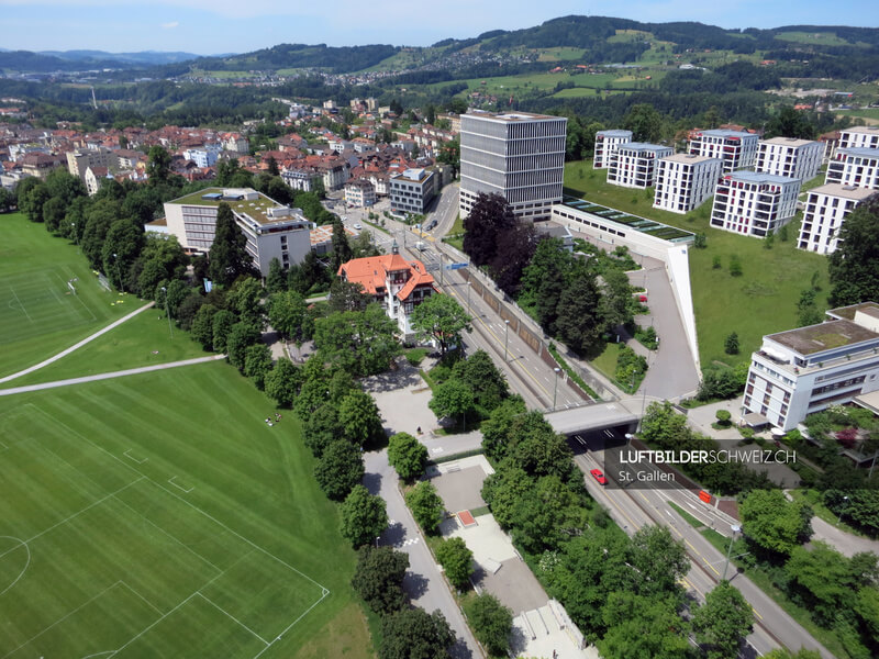 Sankt Gallen Kreuzbleiche Luftbild