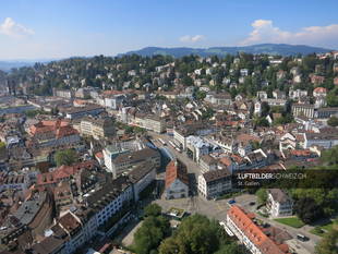 Marktplatz St. Gallen Luftbild