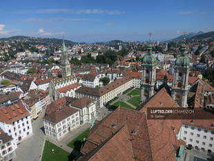 Luftaufnahme Stiftskirche St. Gallen Luftbild