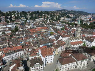 Luftbild Altstadt St. Gallen