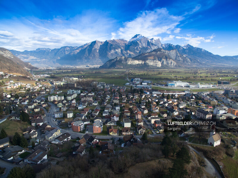 Luftaufnahme Sargans Luftbild