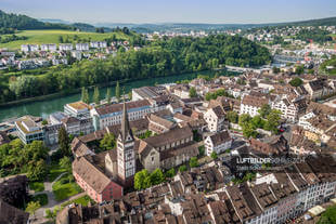 Luftaufnahme Altstadt Schaffhausen Luftbild