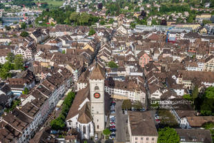 Luftaufnahme Altstadt Schaffhausen SH Luftbild