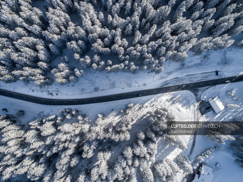 Luftbild Valbella / Obervaz