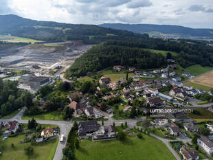 Auenstein Thalstrasse Luftaufnahme Luftbild