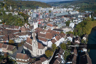 Luftbild Baden Altstadt