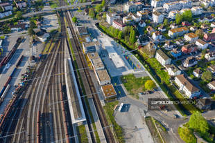 Bahnhofsplatz Buchs Luftbild