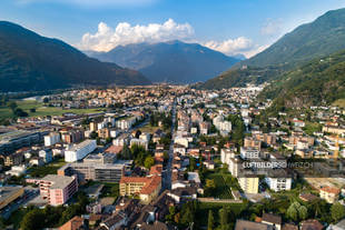 Luftbild Bellinzona – Giubiasco